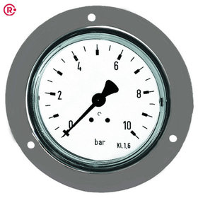 RIEGLER® - Standardmanometer, Frontring verchromt, G 1/8" hinten, 0-6,0 bar, ø40mm