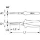 KSTOOLS® - 1000V Plangripzange, 200mm