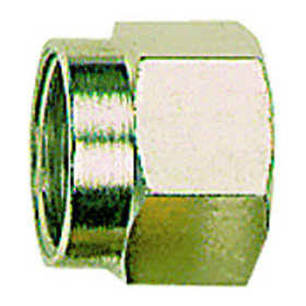 RIEGLER® - Überwurfmutter, M10x1,0, Rohr-Außen-Ø 6mm, Messing vernickelt