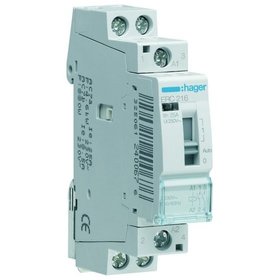 hager - Installationsschütz 16A 230V/AC 230V/AC 2S 1100W/AGL 570VA/LL 1TE