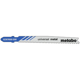 metabo® - 5 Stichsägeblätter "universal metal" 74 mm, progressiv, BiM (623676000)