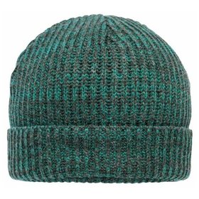 James & Nicholson - Urban Beanie MB7992, dunkelgrün/schwarz-melange, Einheitsgröße