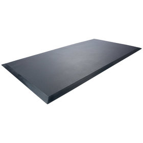 VR Trade - Arbeitsplatzmatte SBR antistatisch, schwarz, gelber Rand 1200x650x13mm