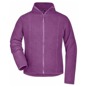 James & Nicholson - Damen Microfleece Jacke JN049, purpur, Größe M