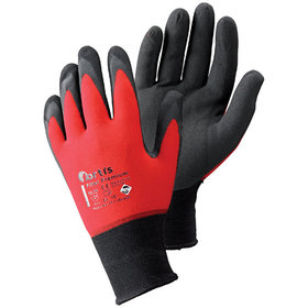 FORTIS AS - Handschuh Fitter Premium, rot/schwarz, Größe 10