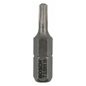 Bosch - Security-Schrauberbit Extra-Hart für TORX®, T15H x 25mm, 2er-Pack (2608522010)