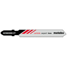 metabo® - 3 Stichsägeblätter "expert inox" 57/ 1,4 mm, HM (623663000)