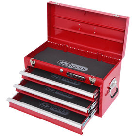 KSTOOLS® - Werkzeugtruhe mit 3 Schubladen-rot, L508xH255xB303mm