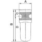 RIEGLER® - Aktivkohlefilter »multifix«, PC-Behälter, Schutzkorb, BG 4, G 3/4"