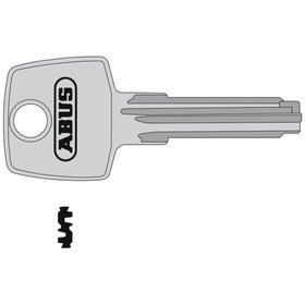 ABUS - Schlüsselrohling, EC550, eckig, Messing neusilber