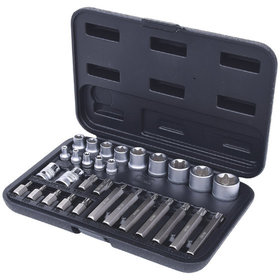 KSTOOLS® - Torx-Steckschlüssel- und Bit-Satz, 30-teilig Bits mit Bohrung