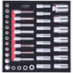 KSTOOLS® - SCS 1/2" Steckschlüssel-Satz, 40-teilig in 2/3 Systemeinlage