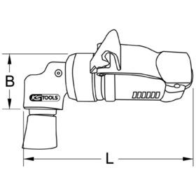 KSTOOLS® - Druckluft-Schleifmaschine SlimPOWER Mini für kleine Pads, 16500 U/min 515.5070