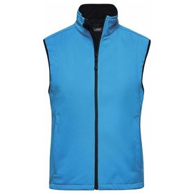 James & Nicholson - Damen Softshell Weste JN138, aqua-blau, Größe S