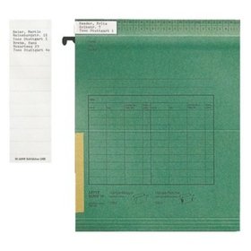 LEITZ® - Schildchen, 50x15mm, weiß, blanko, Pck=100St, 24650001, f. 2455, 2445