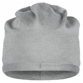 James & Nicholson - Bio-Baumwoll Beanie MB7113, grau heather, Einheitsgröße