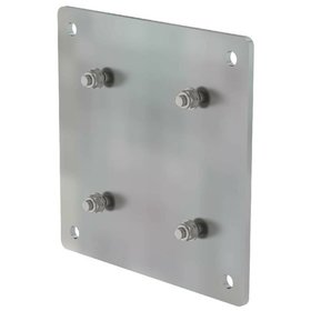 MUNK Günzburger Steigtechnik - Adapterplatte Edelstahl, 300x300mm, Abstand Bohrungen 150x150mm