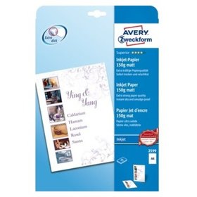 AVERY™ Zweckform - 2599 InkJetpapier, A4, 150g/m², weiß, Packung 25 Blatt