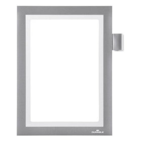 DURABLE - Informationsrahmen DURAFRAME, A5, silber, sk, 499423, direkt beschriftbar