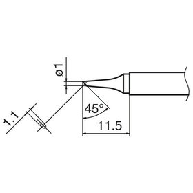 Hakko - Composit Lötspitze Serie T17, D08