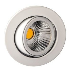 Rutec - LED-Einbaustrahler 8W TALU 3000K A+ 1LED 941lm ws IP20 glz 35°