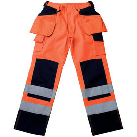 MASCOT® - Warnschutzhose Almas 09131-860, warnorange/marineblau, Größe C49, 82