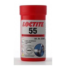 LOCTITE® - 55 Gewindedichtfaden Polyamid mit inerter Paste weiß, 160m Dose
