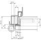 SIMONSWERK - OT-Band, VARIANT® VN 7939/160, 2-teilig, DL-R edelstahl matt gebürstet