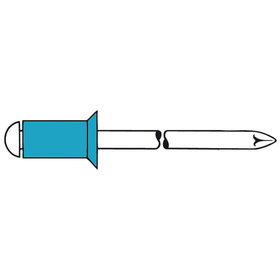 GESIPA® - Blindniete A2-Edelstahl Senkkopf 3 x 6