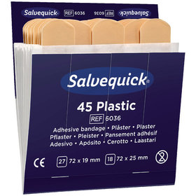 CEDERROTH - Salvequick Nachfüllpack 6x 45 Pflaster wasserabweisend