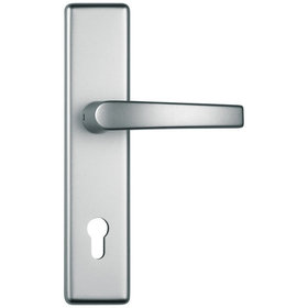 ABUS - HT-Schutz-Drückergarnitur,Langschild HLT612,Profilzylinder gelocht,E92,Aluminium