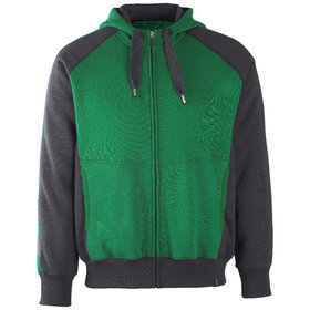 MASCOT® - Kapuzen-Sweatshirt Wiesbaden 50566-963, grün/schwarz, Größe XL