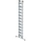 MUNK Günzburger Steigtechnik - Stufen-Seilzugleiter 2-teilig mit nivello® Traverse 2x12 Stufen