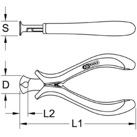 KSTOOLS® - ESD Mini-Vornschneider, 120mm