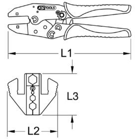 KSTOOLS® - Crimpzange für Koaxialstecker