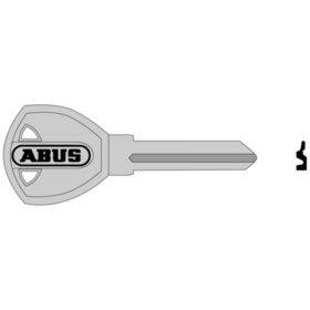 ABUS - Schlüsselrohling, 48, 49, 4800, halbrund, Messing neusilber