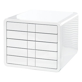HAN - Schubladenbox i-Box 1551-12 DIN C4 5Schubfächer weiß