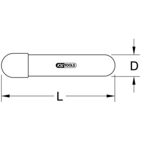 KSTOOLS® - Tülle mit Schutzisolierung und Klemmkappe, 15mm