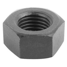 KIPP - SECHSKANTMUTTER DIN934 M12, SW=19, STAHL 10 BLANK (SCHWARZ)