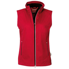 HAKRO - Damen Light-Softshellweste Sarina 254, rot, Größe XS