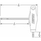 HAZET - Doppel Bithalter mit T-Griff 866BH-4 ∙ 1/4" (6,3 mm) Sechskant hohl ∙ 97 mm
