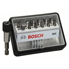 Bosch - Schrauberbit-Set Robust Line M Extra-Hart, 12+1-teilig, für PH, PZ, TORX®, LS (2607002566)