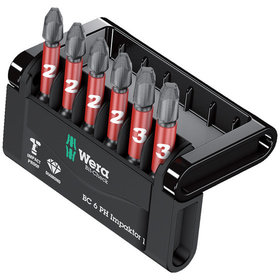 Wera® - Bit-Sortiment Bit-Check 6 PH Impaktor 1, 6-teilig