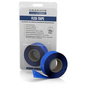 Crassus - Flex-Tape 25mm x 3,5m x 0,7mm, selbstverschweißend, blau