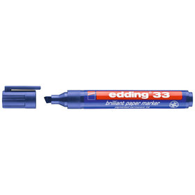 edding - 33 Brillant-Papiermarker blau
