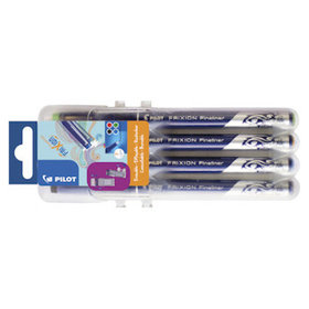 PILOT - Fineliner FriXion, 0,45mm, farbig sortiert, Pck=4St, SW-FF-S4, 4170S4, radierbar