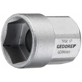 GEDORE - 19 SK 17 Steckschlüsseleinsatz 1/2", kurz, 17mm