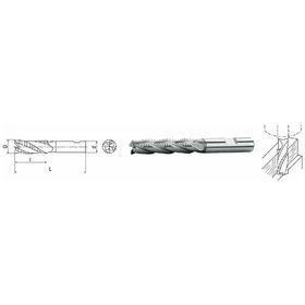 ELMAG - HSS Co8-Schaft-Schruppfräser DIN 844 ø6,0mm lang