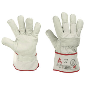 Hase Safety Gloves - Schutzhandschuh Crown II, Kategorie II, Rindnarbenleder, 290 mm, Größe 9