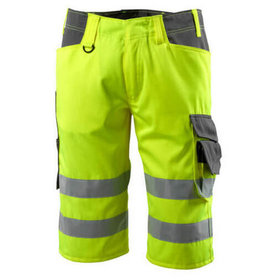 MASCOT® - Luton Shorts, lang SAFE SUPREME, hi-vis Gelb/Dunkelanthrazit, Größe C60